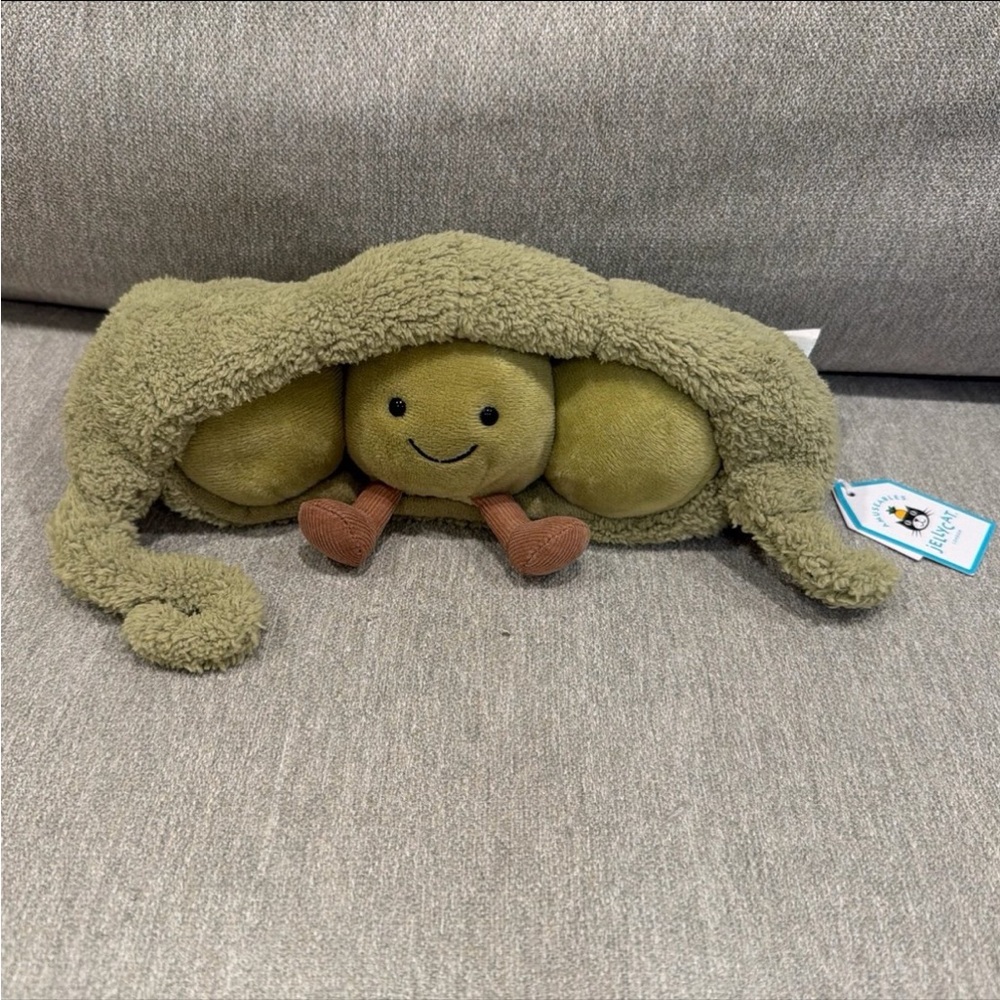 Authentic Retire! Jellycat amuseable pea in a pod / Jellycat Pea in a Peapod - Picture 3 of 5